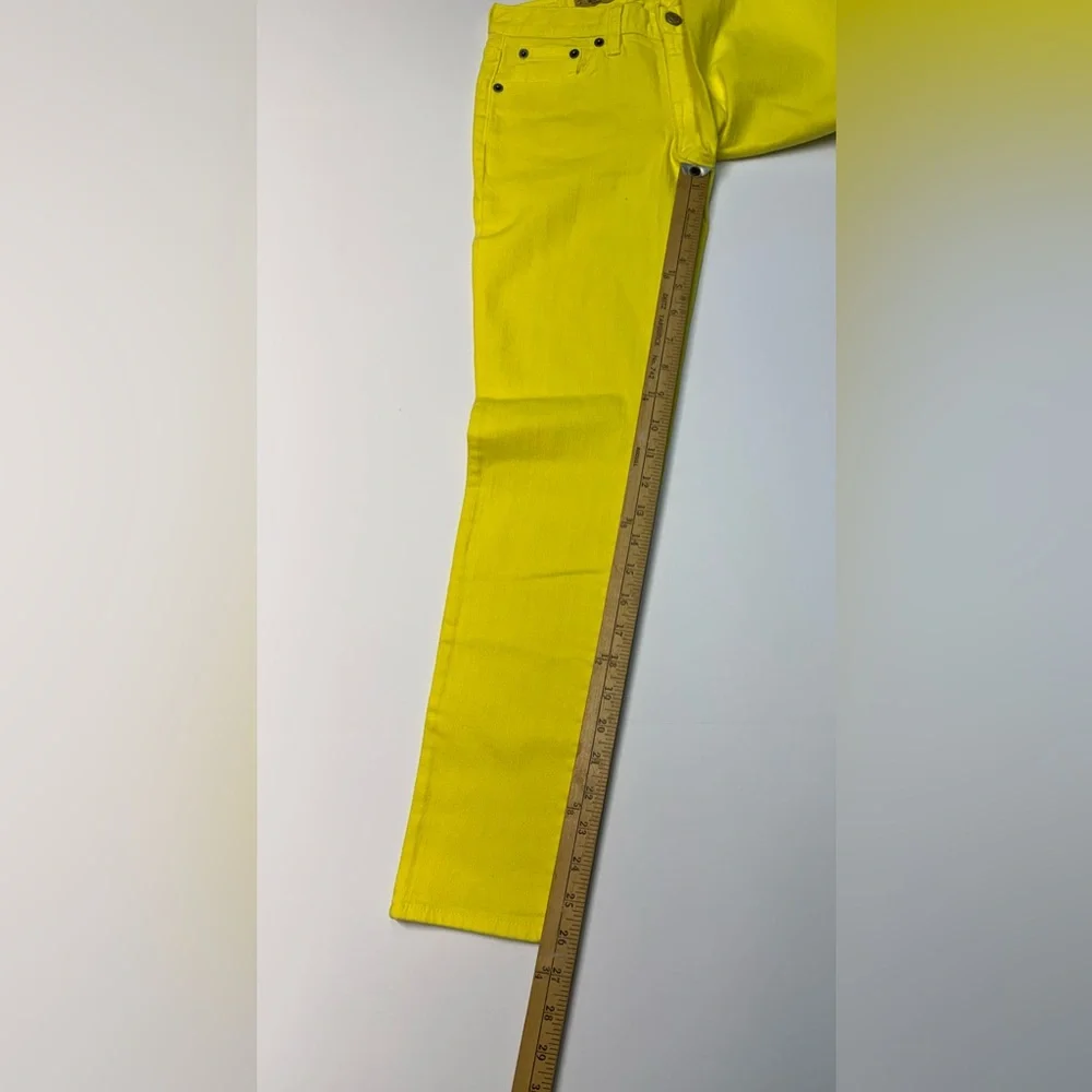 Lot Of 2 Ralph Lauren Bowery Skinny Jeans Girls 12 Big Pony  Yellow /green NWT